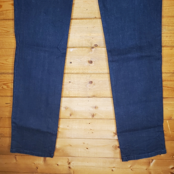 ♥️ REROCK FOR EXPRESS JEANS straight, medium-dark shiny zipper/pockets S… - Picture 6 of 10